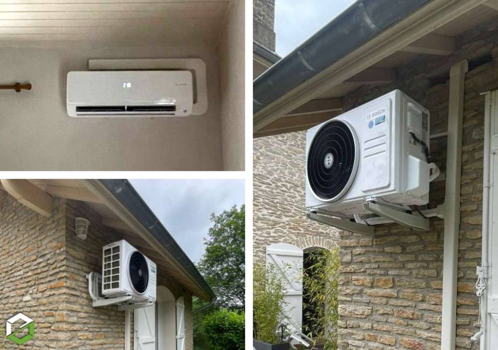 Installation d'une Climatisation BOSCH 6000i 3.5kW dans une maison à Crémieu