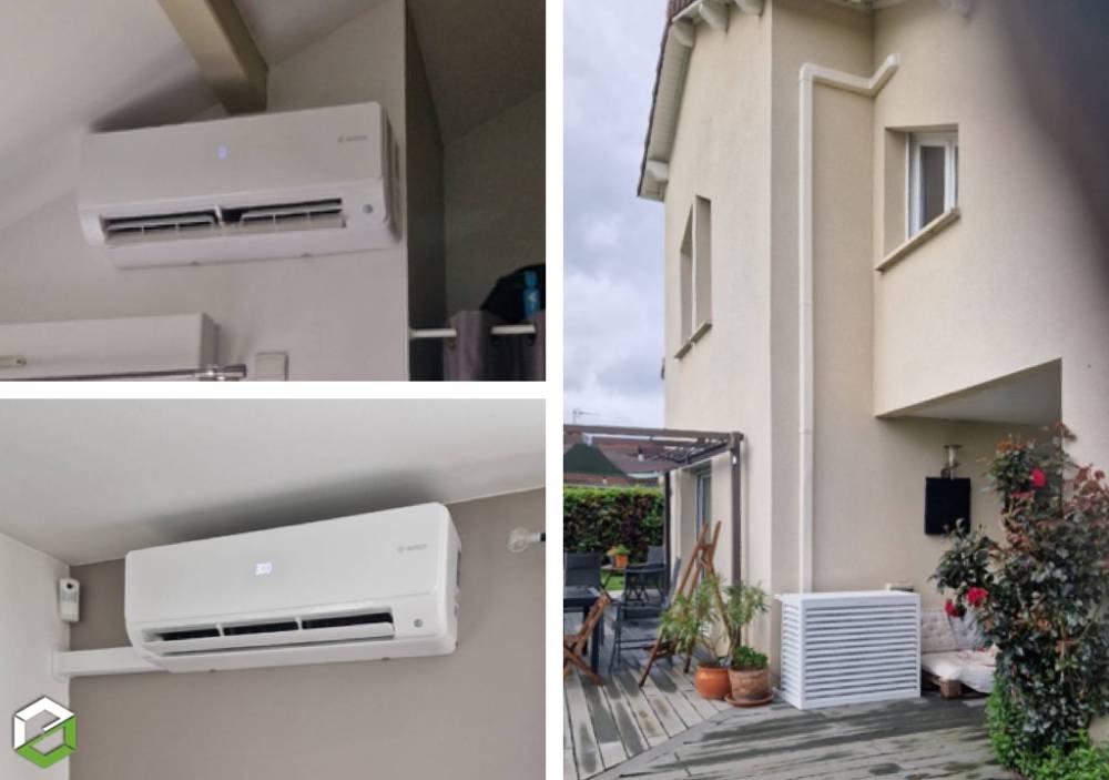 Installation d'une climatisation réversible Bi-splits BOSCH CHOZEAU