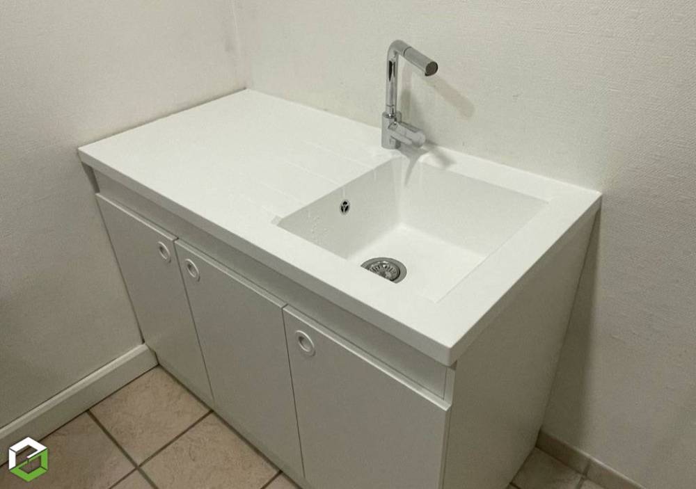 Installation d'un meuble vasque pour salle de bain BOURGOIN JALLIEU