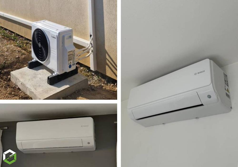 Installation d'un tri split BOSCH 5000M + 3 unités 6000i 2.6kW CHARVIEU CHAVAGNEUX