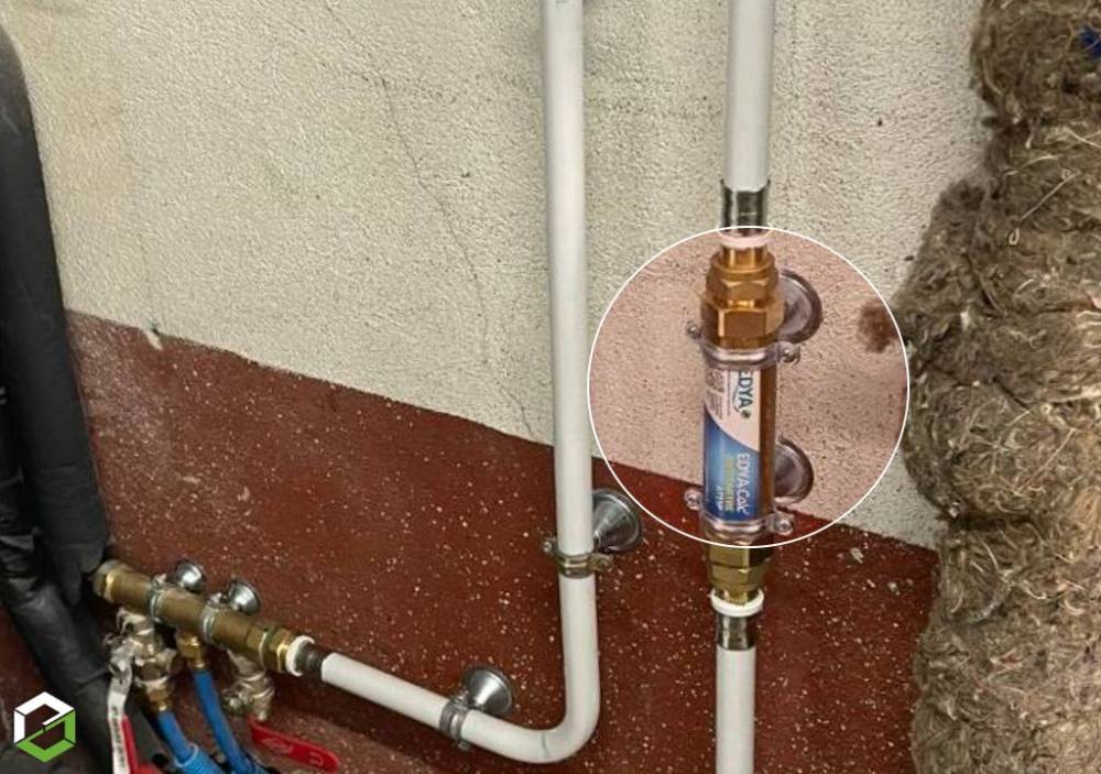 Installation d'un système anti calcaire EDYA CALC OPTEVOZ