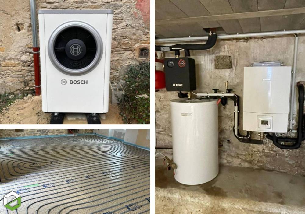 Installation d'une pompe à chaleur BOSCH 7000 à Crémieu